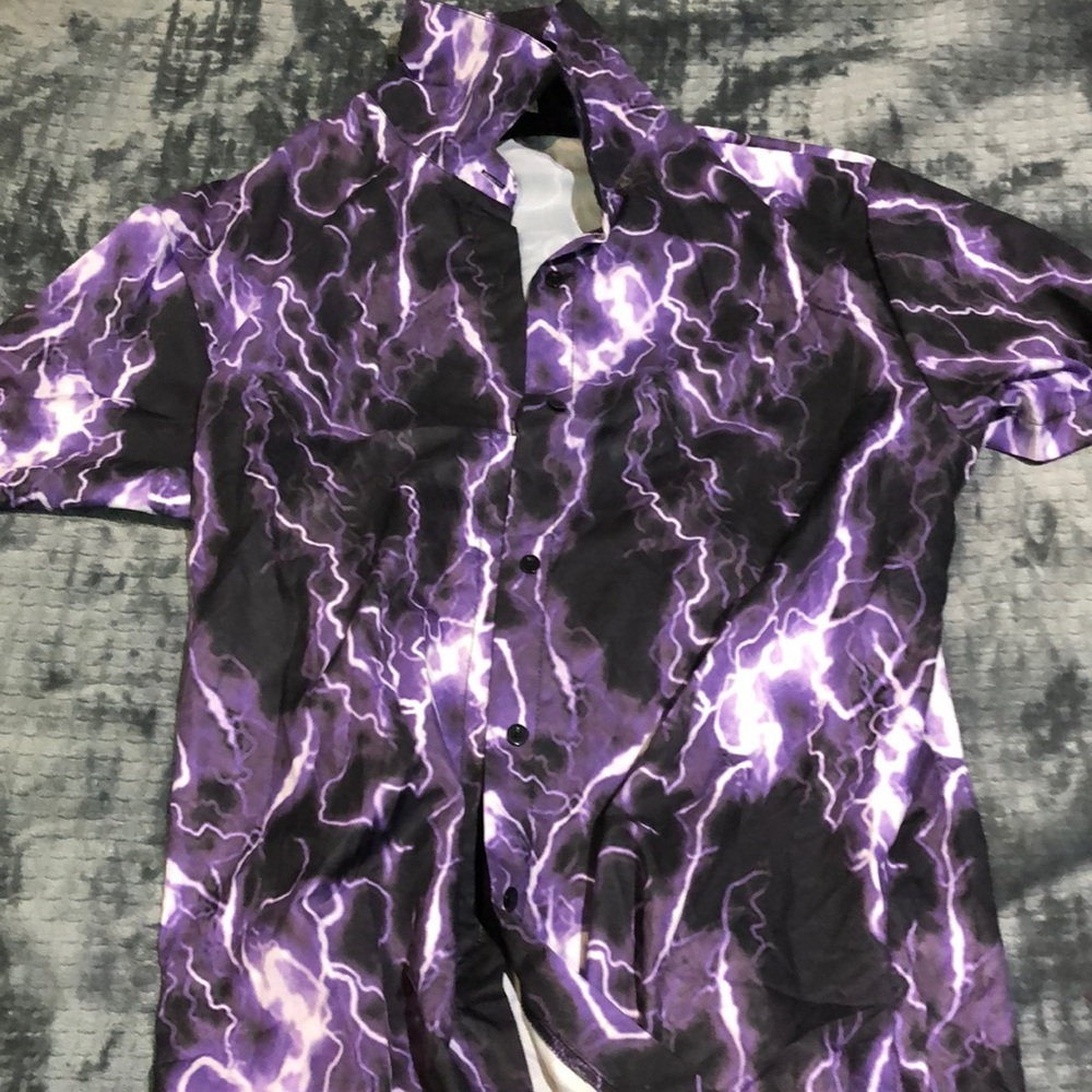Purple button up